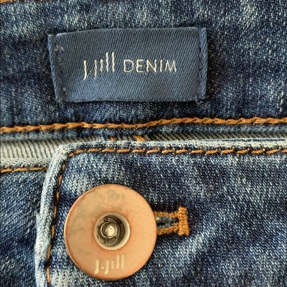 J. Jill Denim Modern Slim Boot Cut Dark Wash Women’s Jeans Size 8 Tall - Picture 8 of 10